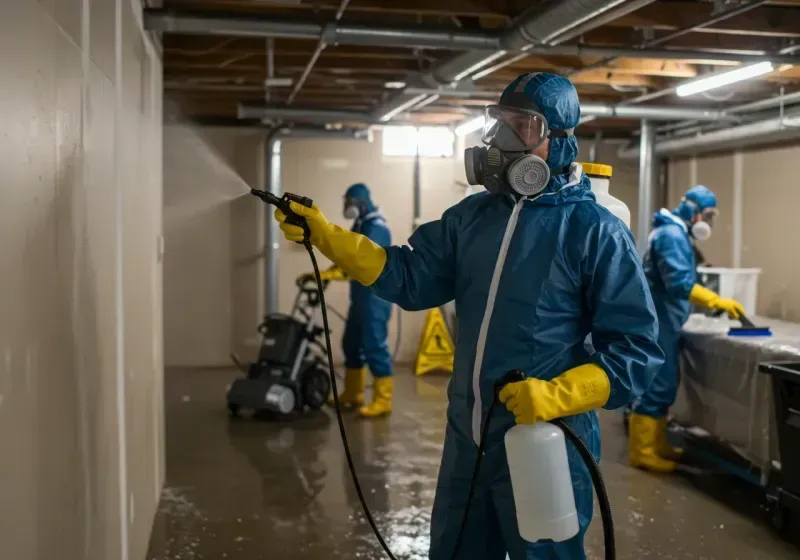 Basement Sanitization and Antimicrobial Treatment process in Rockwall, TX