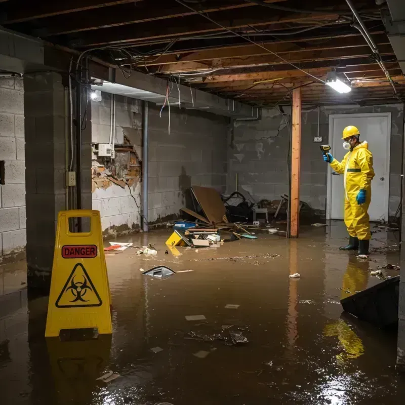 Flooded Basement Electrical Hazard in Rockwall, TX Property